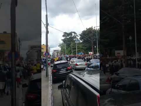 Port of Spain protest this afternoon Part 3
