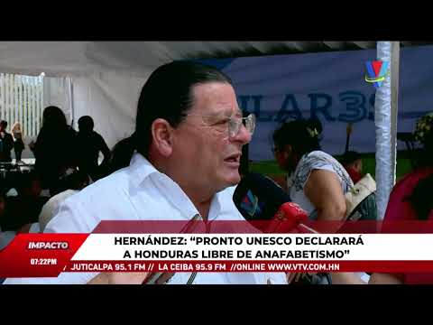 Hernández: Pronto Unesco declarará a Hondures libre de analfabeto
