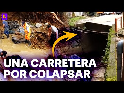 Inundaciones en Piura dejan en peligro a casas y carretera: Vecinos de Canchaque hacen los trabajos