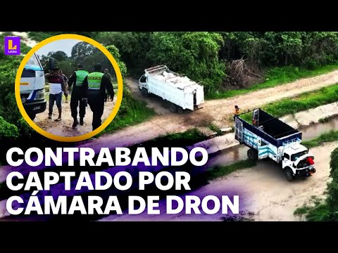Frontera Perú - Ecuador: Intervienen a contrabandistas de fertilizantes gracias a cámara de dron