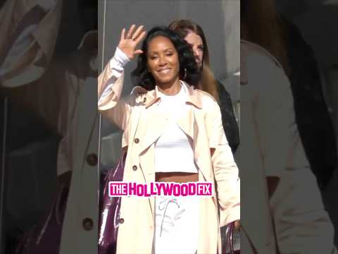 Jada Pinkett Smith Looks Absolutely Stunning While Greeting Fans At Jimmy Kimmel Live! In Hollywood