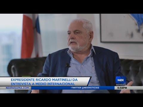 Expresidente Ricardo Martinelli da entrevista a medio internacional
