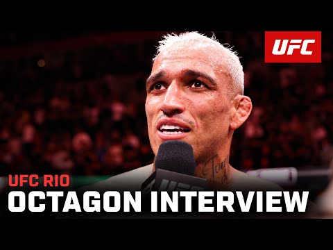 Charles Oliveira Octagon Interview | UFC Rio