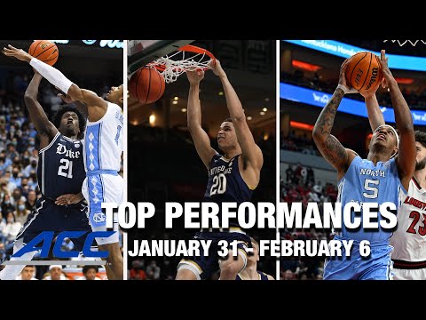 Acc Football Basketball 🏀 2021-22 ACC Basketball Top Performances (January 31st - February 5th)