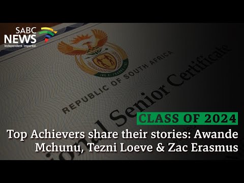 2024 Matric Results | Top Achievers share their stories: Awande Mchunu, Tezni Loeve & Zac Erasmus