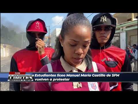 Estudiantes liceo Manuel María Castillo de SFM vuelven a protestar