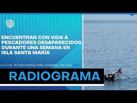 Encuentran con vida a pescadores desaparecidos durante una semana en Isla Santa María