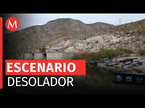 Presa Las Tórtolas se encuentra en su nivel mas bajo; pescadores abandonan su labor