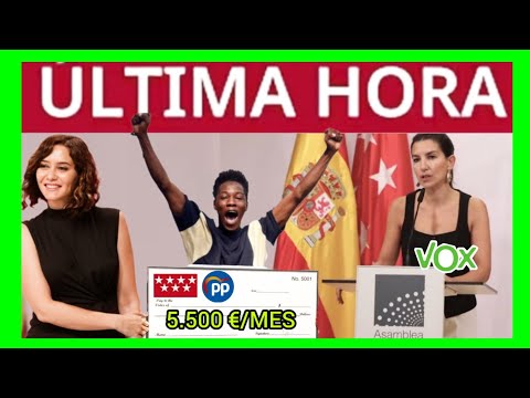 #ÚLTIMAHORA - AYUSO FIRMA CONTRATO DE 5.500€/MES POR CADA ILEGAL