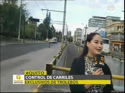 Control de carriles exclusivos de Trolebús
