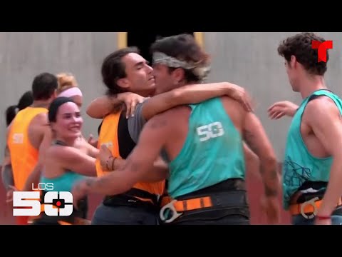 El equipo azul vence al equipo naranja en el Reto de Arena | Los 50 | Telemundo Entretenimiento