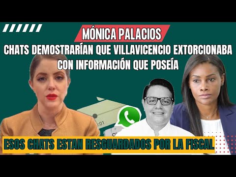 Mónica Palacios: 'Chats revelan extorsión de Villavicencio, información guardada por la Fiscalía'