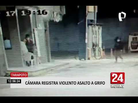 Tarapoto: cámaras captaron asalto a grifo