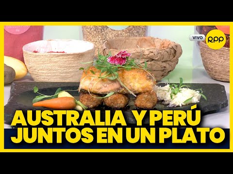 La cocina peruana se fusiona con la australiana para un plato de melocotón salvaje