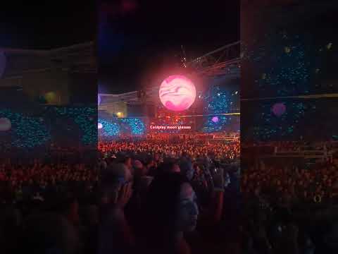 Coldplay Moon glasses sydney 6th November 2024 Good Feelings