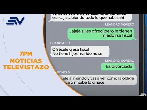 Lina Romero, esposa de Norero, pedía sobornar a funcionarios | Televistazo | Ecuavisa