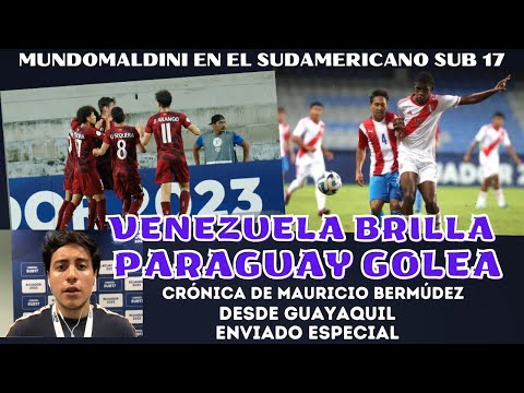 DAVID MARTÍNEZ BRILLA, VENEZUELA Y PARAGUAY GANAN SIN PROBLEMAS, SUDAMERICANO SUB 17