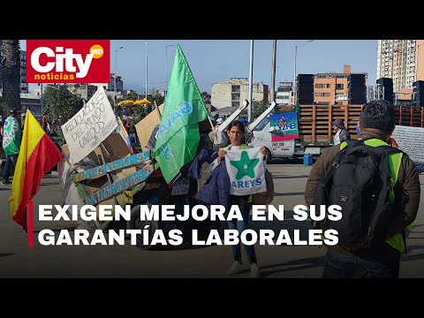Avanza protesta del gremio reciclador en Bogotá | CityTv