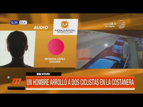 Arrolló a dos ciclistas en la Costanera de Asunción