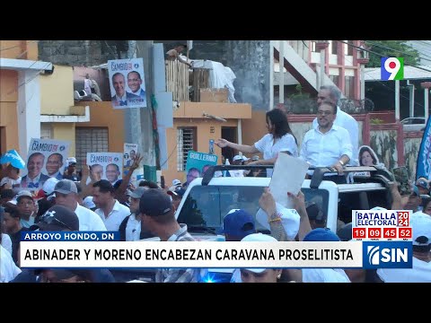 Abinader junto a Faride Raful y Guillermo Moreno recorren calles de la capital | Emisión Estelar SIN