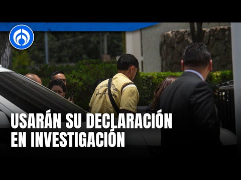 Carlos Salcedo se presentó en Fiscalía para declarar sobre el asesinato de su hermana