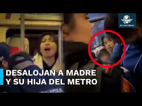 Mujeres defienden a cuentacuentos y su hija luego de que oficiales la retiraran del Metro