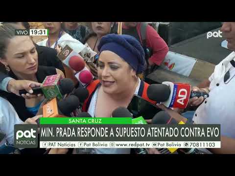 Ministra Prada responde a supuesto atentado en contra de Evo Morales