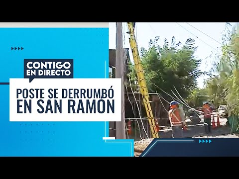 SOBRE UNA CASA: El derrumbe de un poste en San Ramón por desgaste - Contigo en Directo