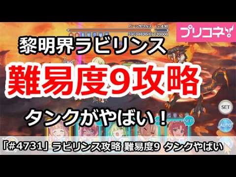 【プリコネ】黎明界ラビリンス 難易度9攻略 タンクがやばい! (6/8版)【プリンセスコネクト!】