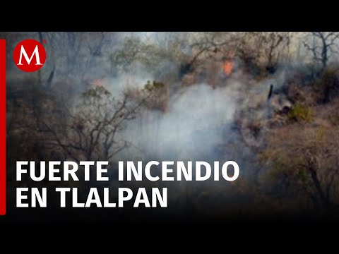 Cuerpo de bomberos controla incendio cerca de Six Flags en Tlalpan