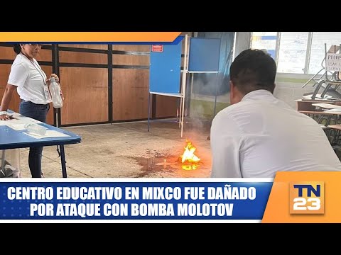 Centro educativo en Mixco fue dañado por bomba molotov