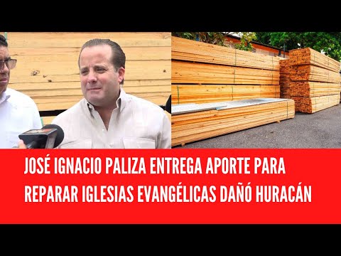 JOSÉ IGNACIO PALIZA ENTREGA APORTE PARA REPARAR IGLESIAS EVANGÉLICAS DAÑÓ HURACÁN