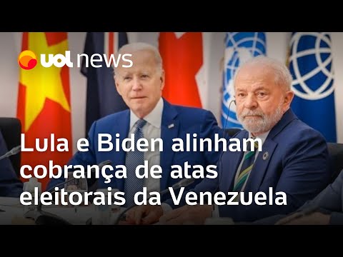 Lula diz a Biden que Brasil trabalha pela normalização do processo político na Venezuela