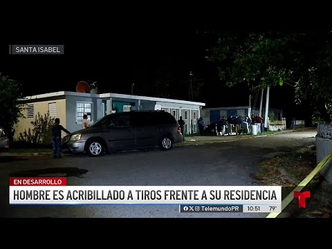 Hombre es acribillado frente a su residencia en Santa Isabel