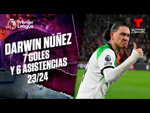 Darwin Núñez: 7 goles y 6 asistencias en esta temporada | Premier League | Telemundo Deportes