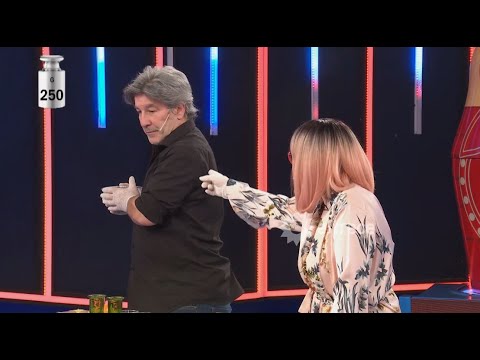 Pachu Peña deliró a Ana Acosta y Luisa Albinoni en el juego de la balanza