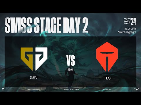 GEN vs TES 매치 하이라이트 | 스위스 스테이지 Day2 | 10.04 | 2024 월드 챔피언십