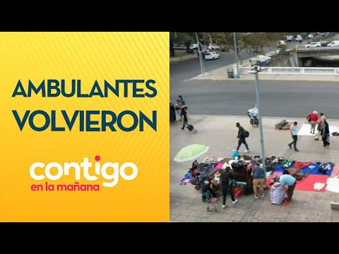 A DÍAS DE SER EXPULSADOS: Vendedores ambulantes volvieron a tomarse Recoleta - Contigo en la Mañana