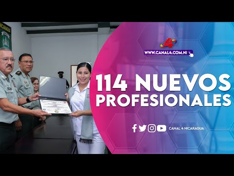 Ejército de Nicaragua gradúa a 114 enfermeros y enfermeras comprometidos con la patria