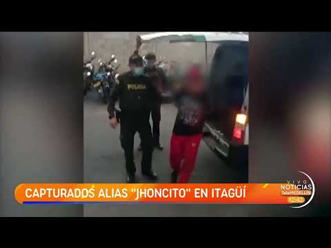 Capturados alias “Jhoncito” y “Casper” en Itagüí [Informe] - Noticias Telemedellín