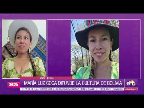 Maria Luz Coca difunde la cultura Boliviana en EE.UU.