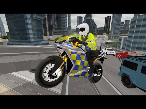 police motorbike simulator 3d video