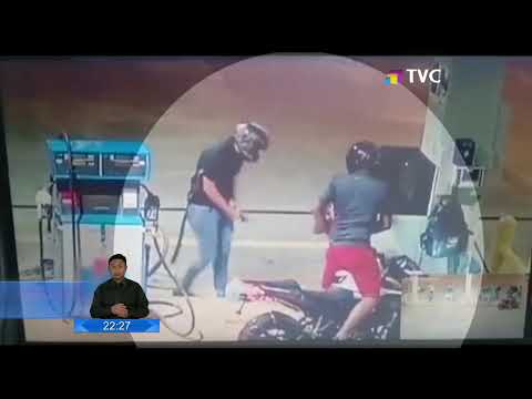 Cámara de seguridad captó robo en gasolinera en Guayas