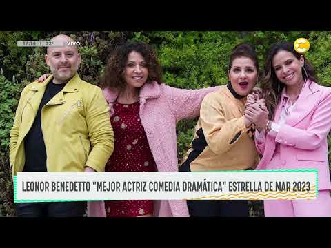 Leonor Benedetto ganadora como Mejor actriz dramática en los Estrella de Mar 2023 ? DPZT ?08-02-23