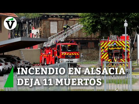 Un incendio deja once muertos en un albergue de la región francesa de Alsacia