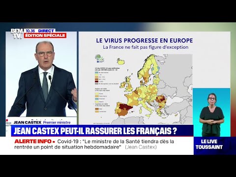 La recrudescence de l'épidémie de Covid-19 n'est pas une spécificité française, selon Jean Castex