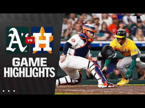 As vs. Astros Game Highlights (7/24/25) | MLB Highlights