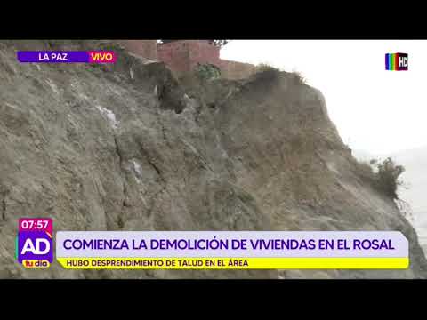 Comienza la demolición de viviendas en riesgo en El Rosal