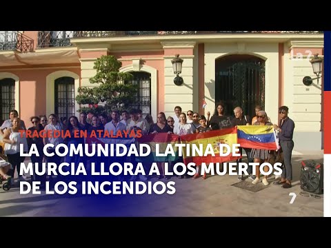 La comunidad latina de Murcia llora a los muertos de los incendios | La 7