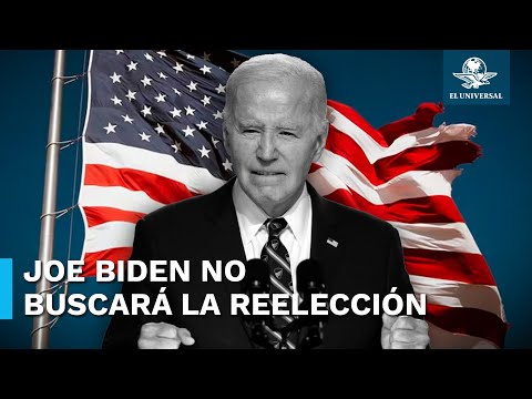 Joe Biden renuncia a candidatura demócrata por reelección presidencial en Estados Unidos